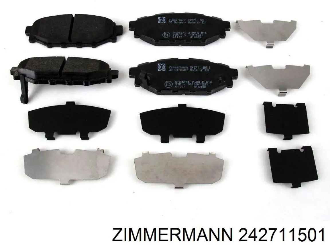 Sapatas do freio traseiras de disco Zimmermann 242711501 preço, a partir de 22,45 USD