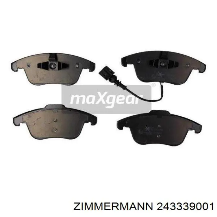 Sapatas do freio dianteiras de disco Zimmermann 243339001 preço, a partir de 42,86 USD
