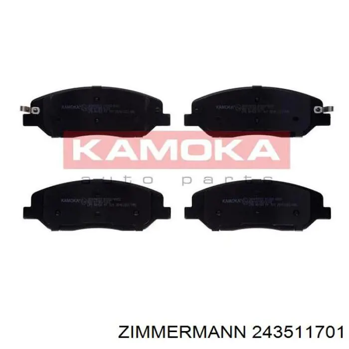Compre 243511701 Zimmermann Sapatas do freio dianteiras de disco