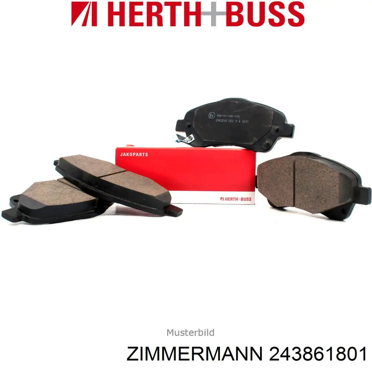 Compre 243861801 Zimmermann Sapatas do freio dianteiras de disco