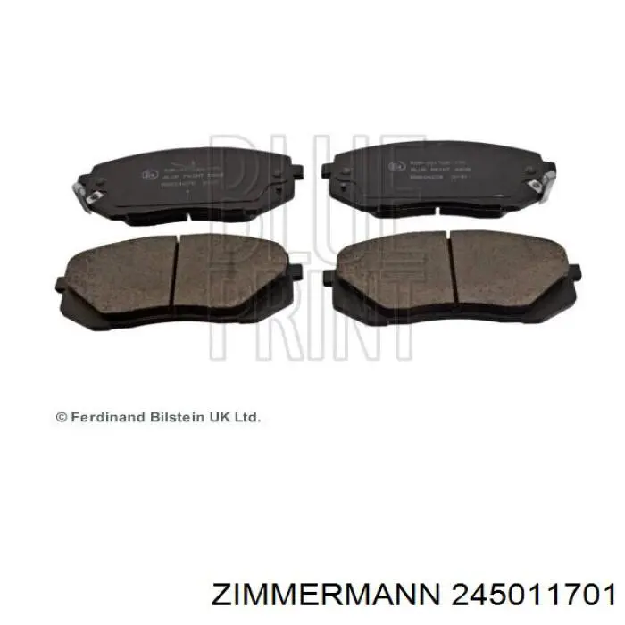 Compre 245011701 Zimmermann Sapatas do freio dianteiras de disco