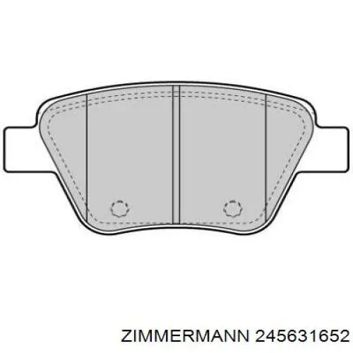 Sapatas do freio traseiras de disco Zimmermann 245631652 preço, a partir de 33,45 USD