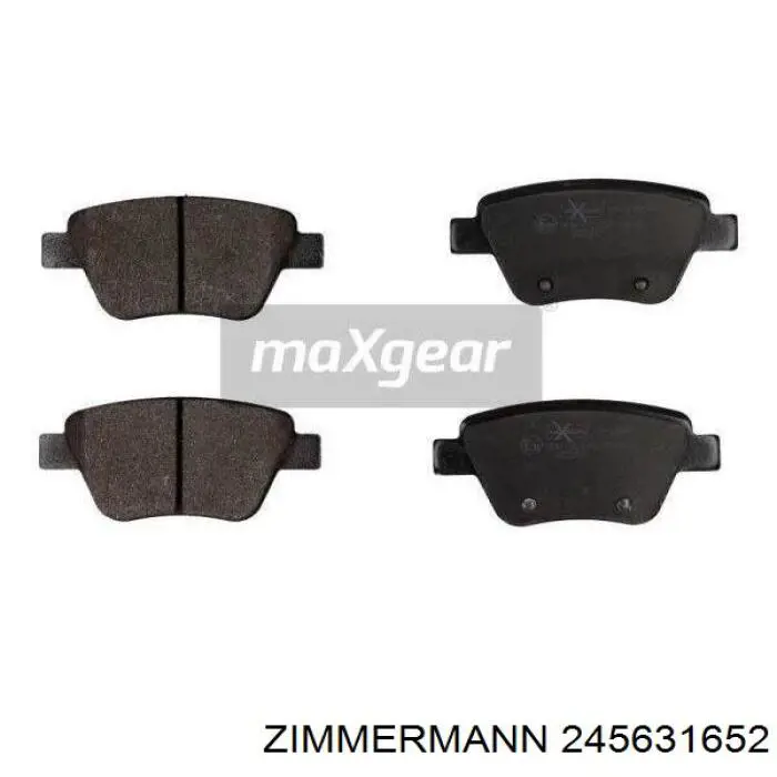 Compre 245631652 Zimmermann Sapatas do freio traseiras de disco