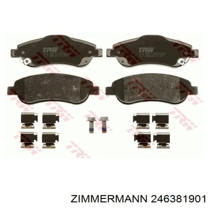Compre 246381901 Zimmermann Sapatas do freio dianteiras de disco