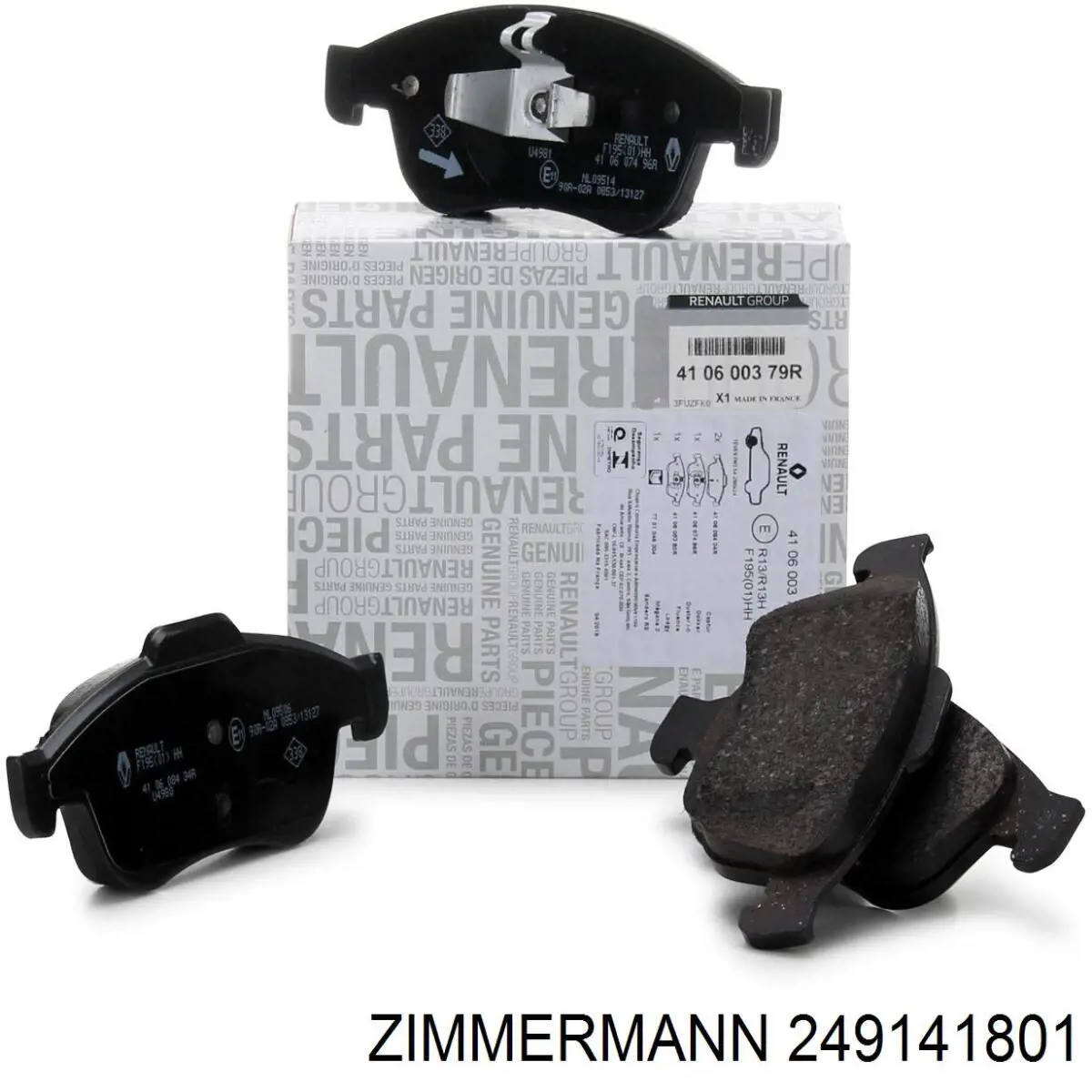Compre 249141801 Zimmermann Sapatas do freio dianteiras de disco