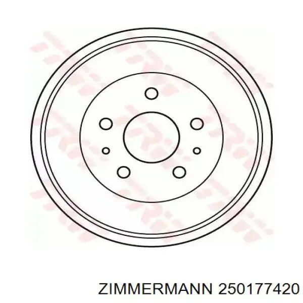 Tambor do freio traseiro Zimmermann 250177420 preço, a partir de 64,13 USD