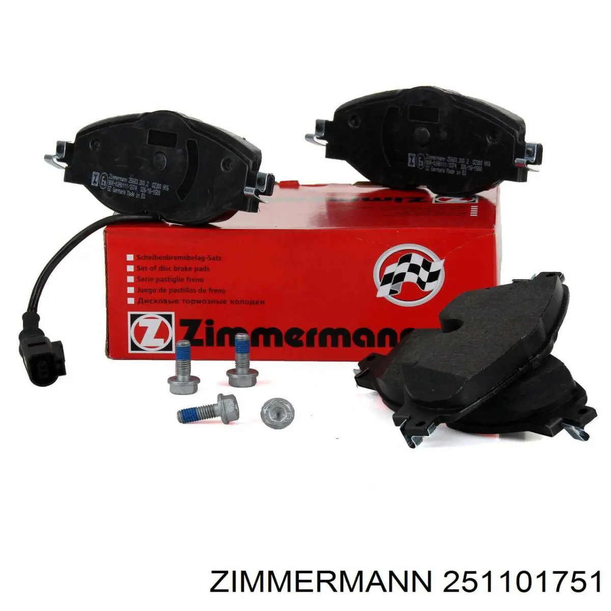 Compre 251101751 Zimmermann Sapatas do freio traseiras de disco