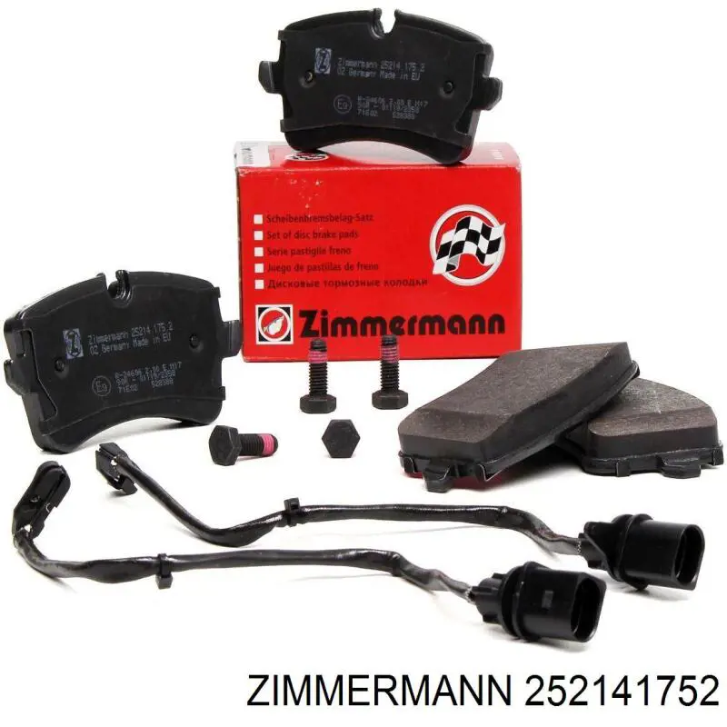 Compre 252141752 Zimmermann Sapatas do freio traseiras de disco