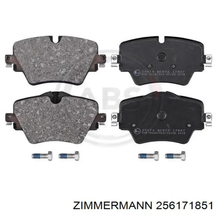 Sapatas do freio dianteiras de disco Zimmermann 256171851 preço, a partir de 49,05 USD
