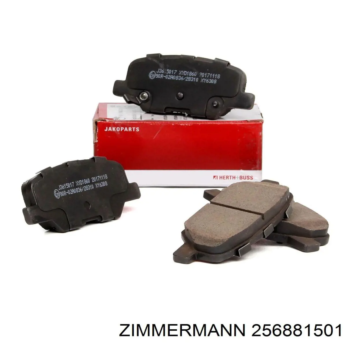 Sapatas do freio traseiras de disco Zimmermann 256881501 preço, a partir de 24,19 USD