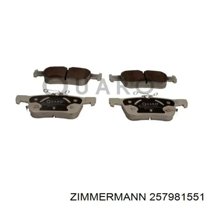 Sapatas do freio traseiras de disco Zimmermann 257981551 preço, a partir de 37,23 USD