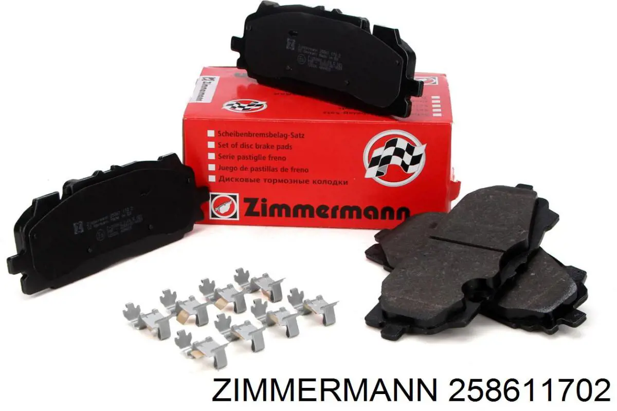 Sapatas do freio dianteiras de disco Zimmermann 258611702 preço, a partir de 65,27 USD
