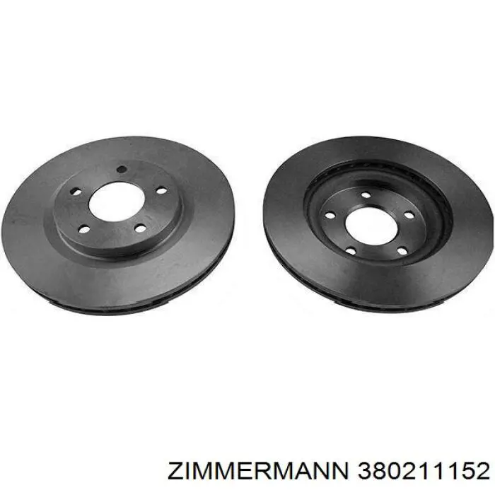 Compre 380211152 Zimmermann Disco do freio dianteiro