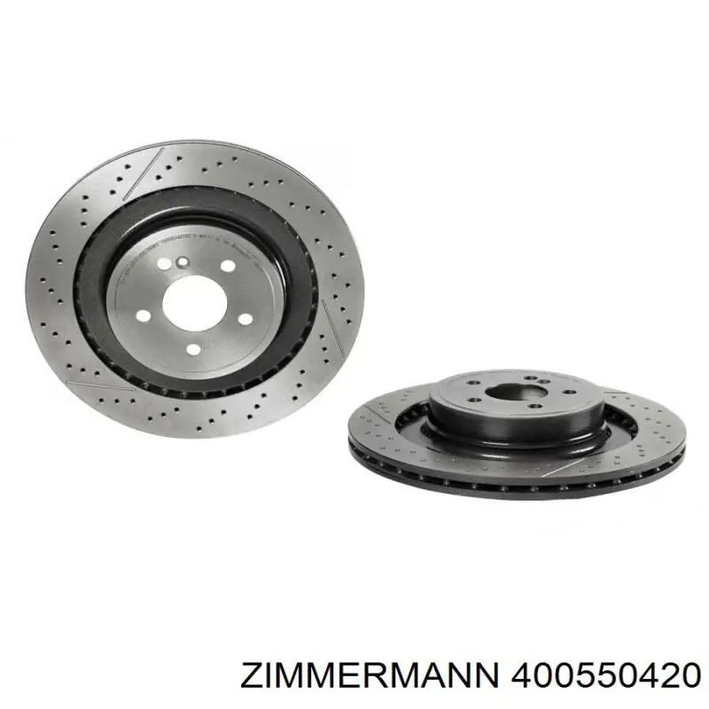 Disco do freio traseiro Zimmermann 400550420 preço, a partir de 144,23 USD