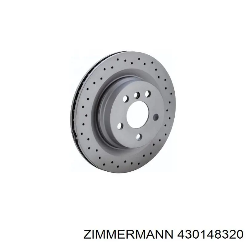Compre 430148320 Zimmermann Disco do freio dianteiro