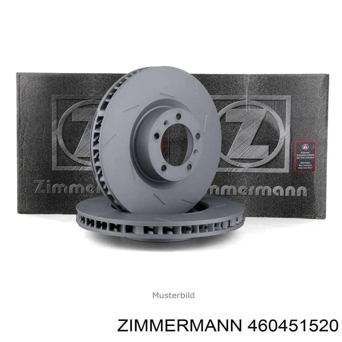 Compre 460451520 Zimmermann Disco do freio dianteiro