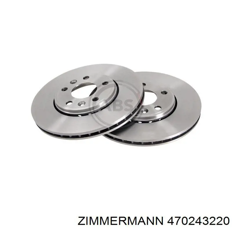 Compre 470243220 Zimmermann Disco do freio dianteiro