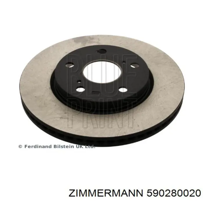 Compre 590280020 Zimmermann Disco do freio dianteiro