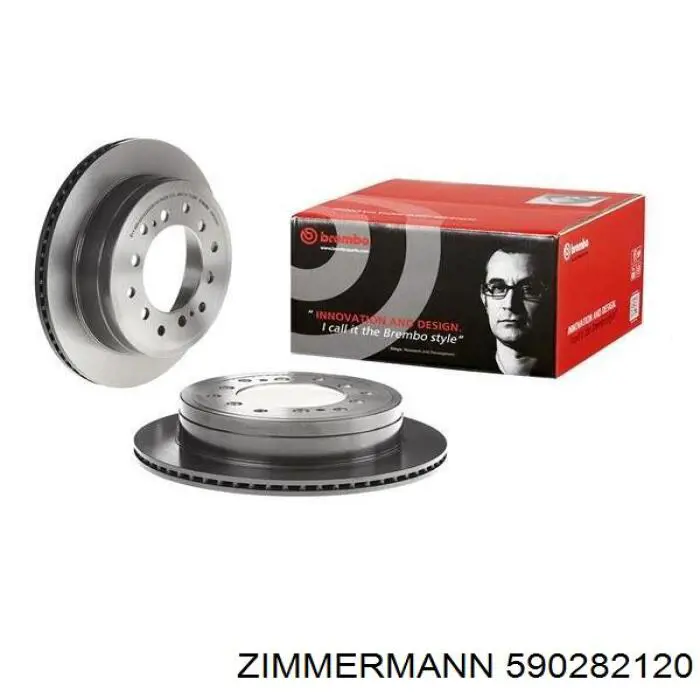 Compre 590282120 Zimmermann Disco do freio traseiro