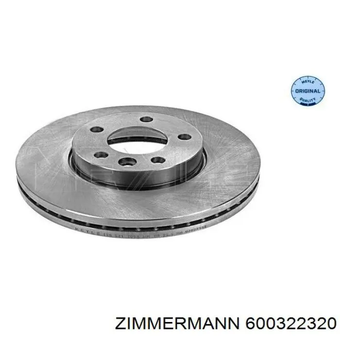 Compre 600322320 Zimmermann Disco do freio dianteiro