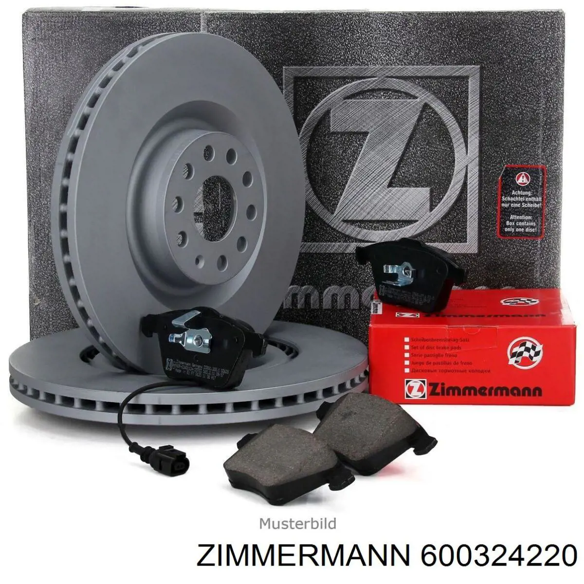 Disco do freio dianteiro Zimmermann 600324220 preço, a partir de 73,21 USD