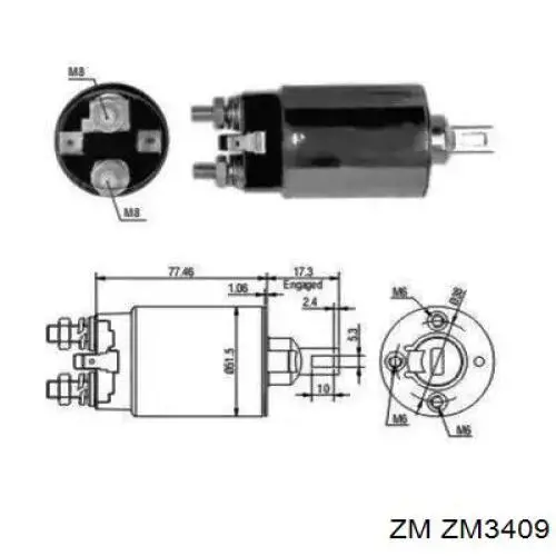 Compre A0011524410 Mercedes Relê retrator do motor de arranco