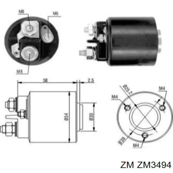 Compre 594365 VALEO Relê retrator do motor de arranco