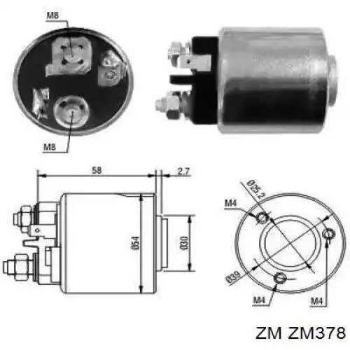 Relê retrator do motor de arranco ZM ZM378 preço, a partir de 33,34 USD