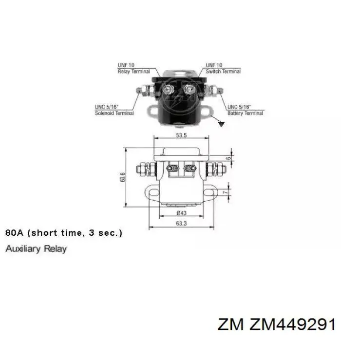 Motor de arranco F032111900 Cargo
