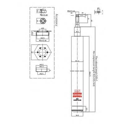 Amortecedor dianteiro 100338PCSMS Master-sport