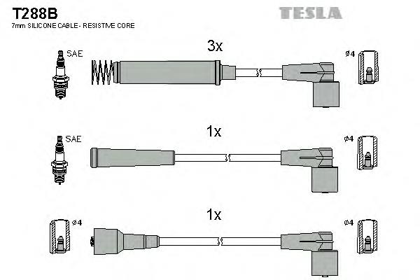 Fios de alta voltagem, kit FAE 83570
