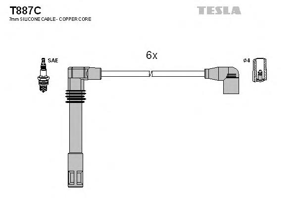 Fios de alta voltagem, kit 78905113 VAG