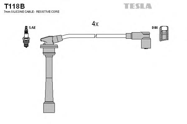 Fios de alta voltagem, kit PEAE50 Hyundai/Kia