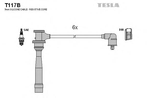 Fios de alta voltagem, kit ADG01659 Blue Print