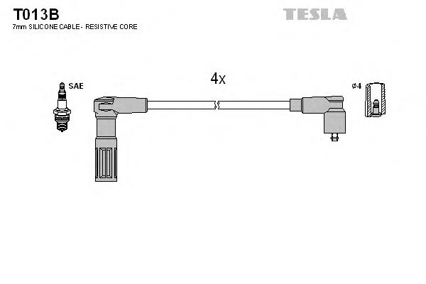 645 NGK Fios de alta voltagem, kit