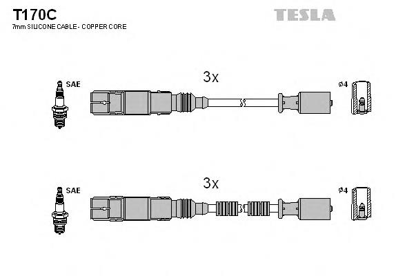 Fios de alta voltagem, kit Mercedes Q0002576V002000000