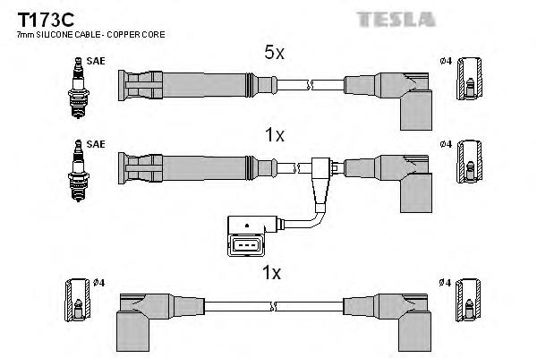 Fios de alta voltagem, kit NGK 567