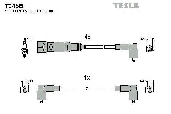 883048 ERA Fios de alta voltagem, kit