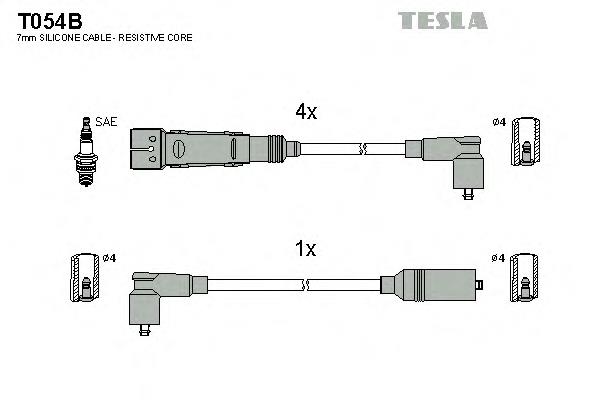 Fios de alta voltagem, kit NGK 901