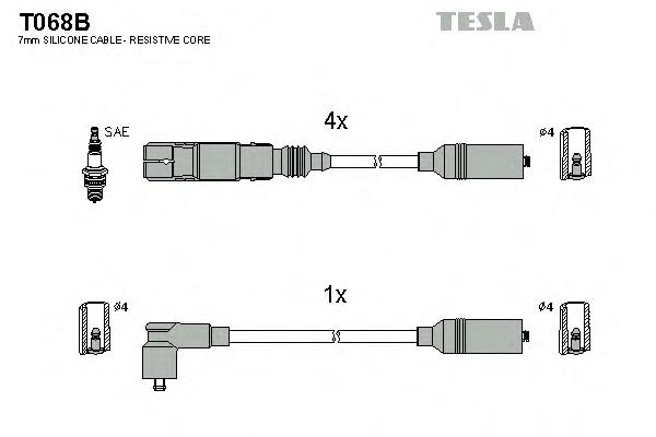 N10204402 VAG Fios de alta voltagem, kit