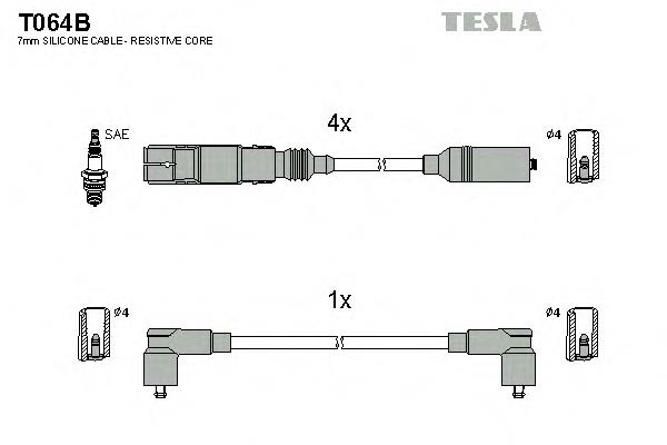 Fios de alta voltagem, kit 961 NGK