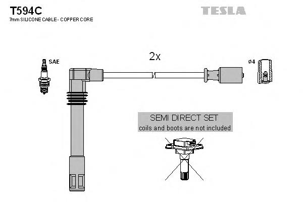058905409A VAG Fios de alta voltagem, kit
