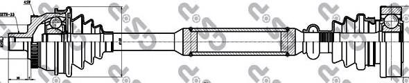 Compre 8D0407451AX VAG Semieixo (acionador) dianteiro esquerdo