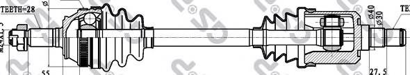Semieixo (acionador) dianteiro Land Rover TDB000360 preço, a partir de 120,41 USD