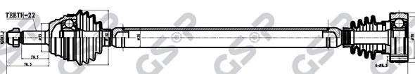 Semieixo (acionador) dianteiro direito VAG 6N0407450X preço, a partir de 56,18 USD