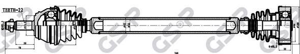 Compre 76VW8052 Talosa Semieixo (acionador) dianteiro direito