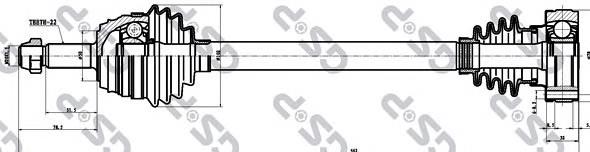 Semieixo (acionador) dianteiro esquerdo GSP 253004 preço, a partir de 93,75 USD