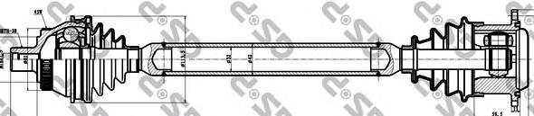 Compre 4B0407452CX VAG Semieixo (acionador) dianteiro direito