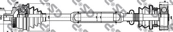 Compre 8D0407272DL VAG Semieixo (acionador) dianteiro direito