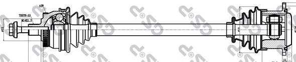 Compre 8D0407451BX VAG Semieixo (acionador) dianteiro esquerdo